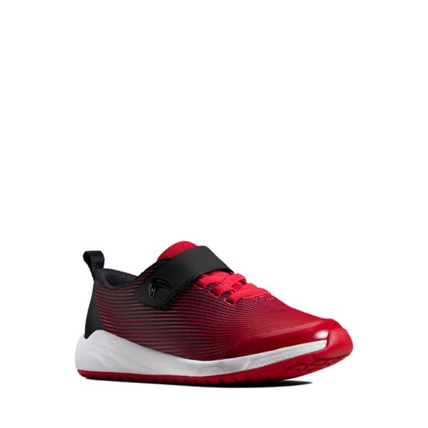 Clarks Boys Aeon Pace Kid Casual Shoes Red | CA-497216
